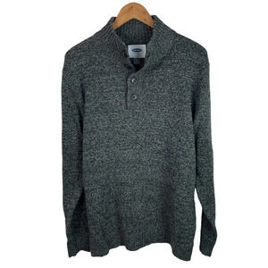 B3 Mens Old Navy Clothing Brand Warm Henley Wool Blend Pullover Sweater XL